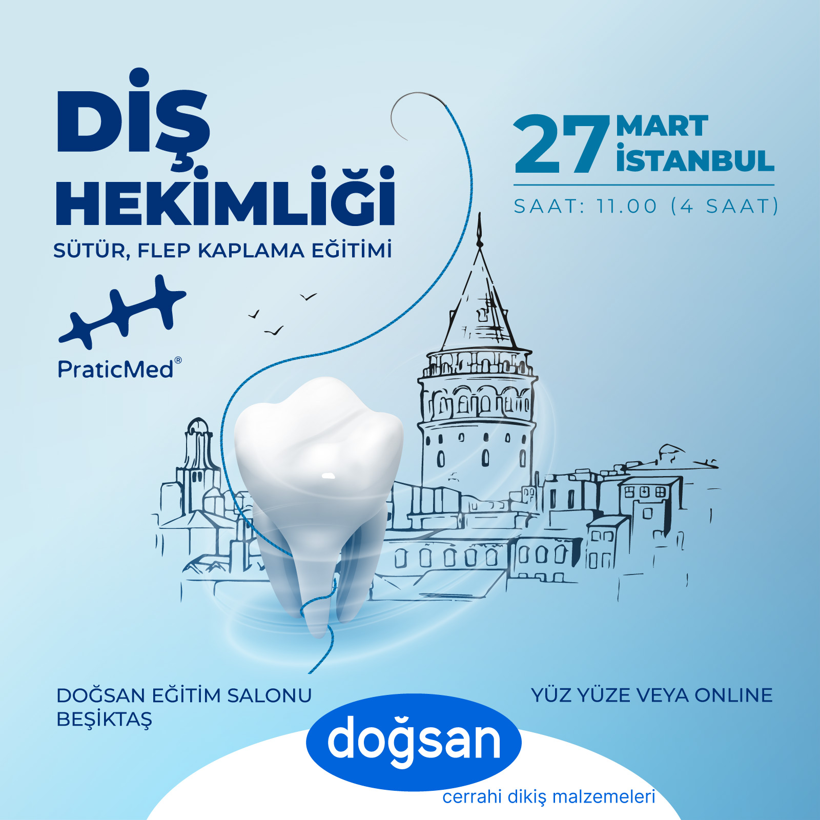 DİŞ HEKİMLİĞİ SÜTÜR, FLEP KAPAMA EĞİTİMİ